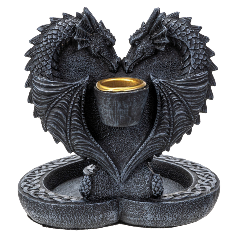 Dual Dragon's Heart Backflow Incense Burner