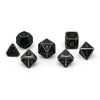 Dungeon Delve - Shadow Knight 7 Piece RPG set Alloy Metal Dice