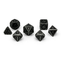Dungeon Delve - Shadow Knight 7 Piece RPG set Alloy Metal Dice