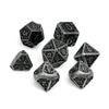 Dungeon Delve - Shadow Knight 7 Piece RPG set Alloy Metal Dice