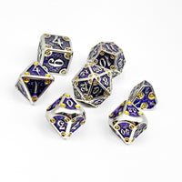 Dungeon Delve - Tomb of the Dead 7 Piece RPG set Alloy Metal Dice