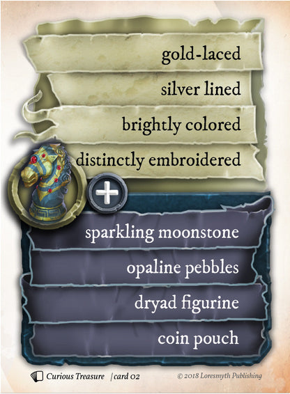 Dungeon Discoveries: Curious Treasure Card Deck