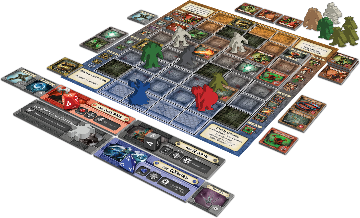 Dungeon Heroes: Second Edition - Cooperative Dungeon Crawler Board Game