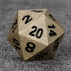 Dwarven-Forged Antique Gold Metal D&D Dice Set