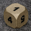 Dwarven-Forged Antique Gold Metal D&D Dice Set