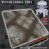 3x3 'Winter Cobble Town' F.A.T. Mat Battle Gaming Mat