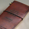 The Future Belongs Eleanor Roosevelt Quote Leather Journal - 8x6 Size