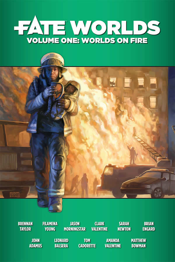 Fate Worlds Volume 1 Worlds on Fire Role Playing Game Evil Hat