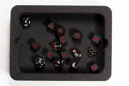 Epic Character Class Dice Set: The Rogue – 16-Piece Resin Dice in Rolling Tray Tin