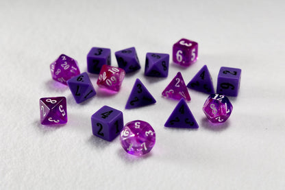Epic Character Class Dice Set: The Wizard – 16-Piece Resin Dice in Rolling Tray Tin