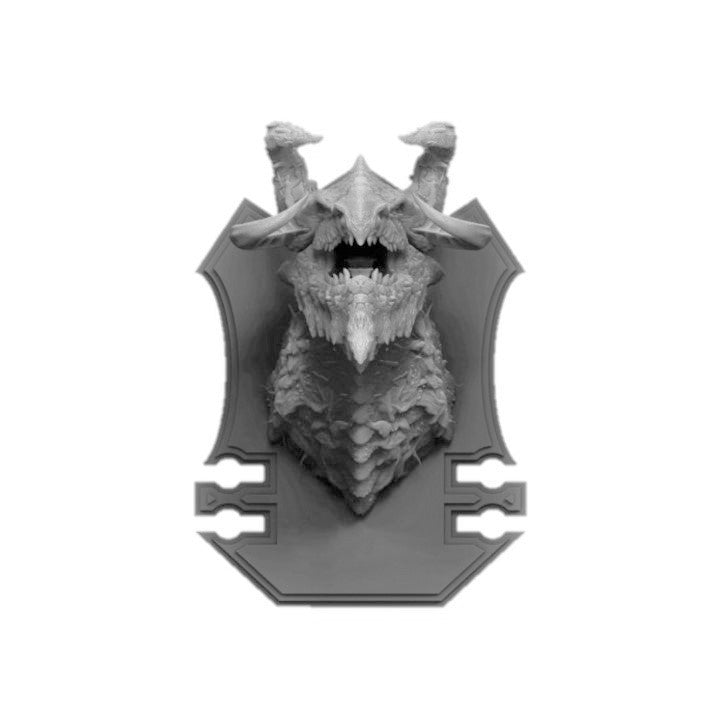 Earth Elemental Dragon Wall-Mountable Bust