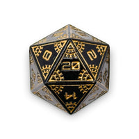 Space Dice Meteor Runestones™ - 25mm D20 - Eclipse