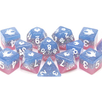 Elemental Glimmer - 14 Piece DnD Dice Set | Acrylic RPG Gaming Dice