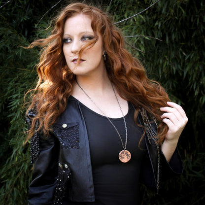 Copper Super Blood Moon Necklace - Large 1.5 in Pendant or Charm
