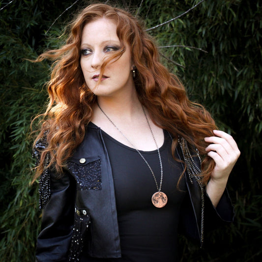 Copper Super Blood Moon Necklace - Large 1.5 in Pendant or Charm
