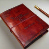 Emily Dickinson Refillable Leather Journal - "Forever Is Composed Of Now"