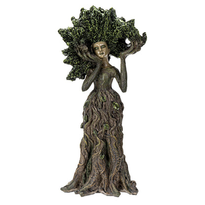 Ent Lady Ash Tree Statue – 7.87" Cold Cast Resin Treant Sculpture