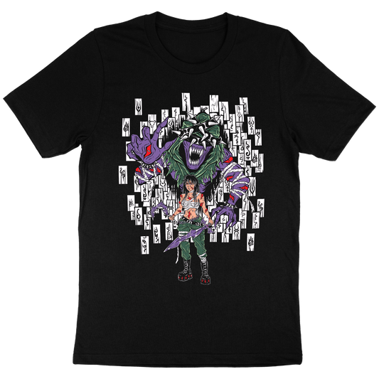 Exile – Cursed Spirit & Woman Warrior Occult Dark Fantasy T-Shirt