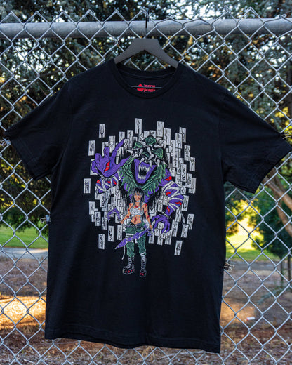 Exile – Cursed Spirit & Woman Warrior Occult Dark Fantasy T-Shirt