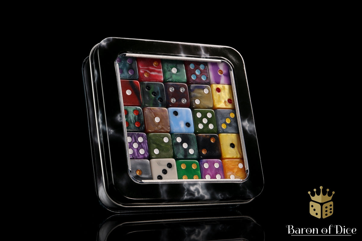 Anubis Undead Skeleton D6 Dice – Black & Gold Sets