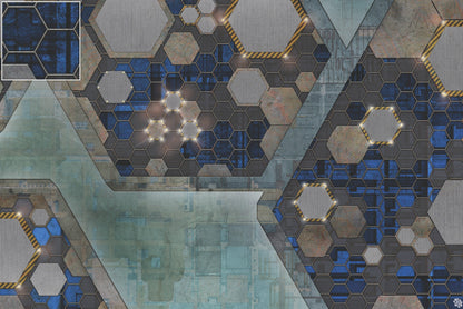 Mats by Mars: Quinfinity Sapphire Tabletop Wargaming Play Mat
