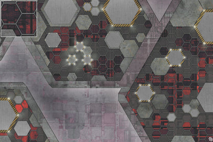 Mats by Mars: Quinfinity Ruby Tabletop Wargaming Play Mat