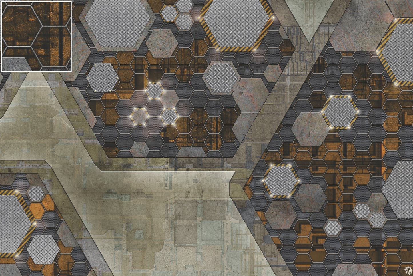 Mats by Mars: Quinfinity Citrine Tabletop Wargaming Play Mat