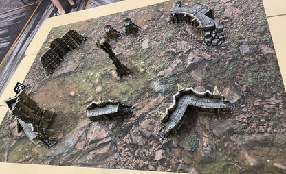 Rocky Highlands | Neoprene Battle Mat with Bag | Baron of Dice