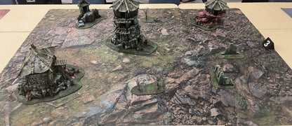 Rocky Highlands Neoprene Battle Mat – Tabletop Wargaming & RPG Play Mat