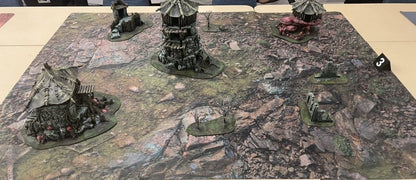 Rocky Highlands | Neoprene Battle Mat with Bag | Baron of Dice