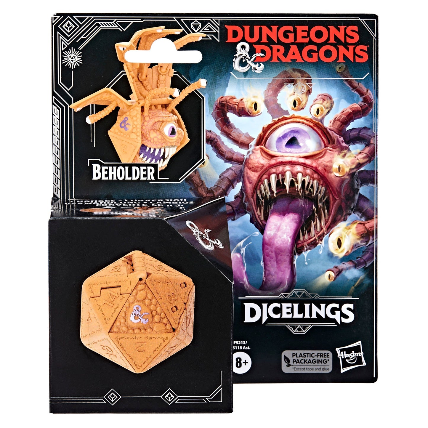 D&D Dicelings Beholder - Transforming D20 to Monster Figure