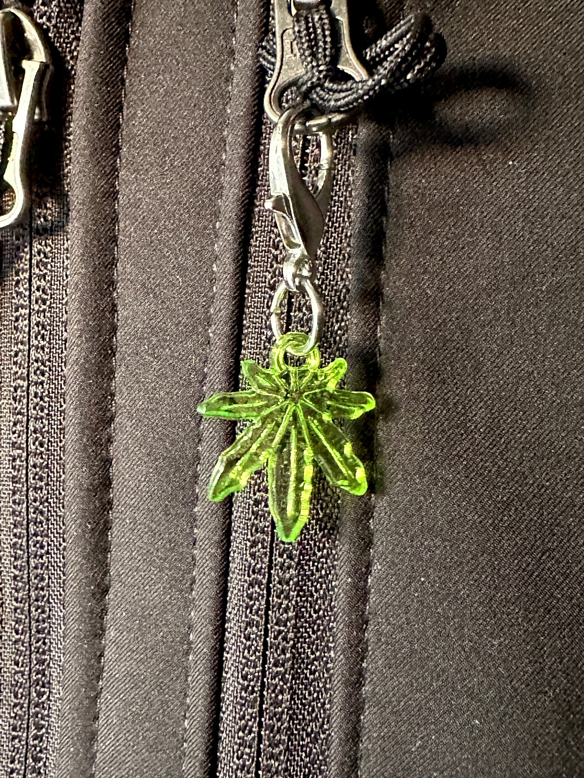 Cannabis Leaf Keychain, Weed Marijuana Stoner Bag Charm Keychain