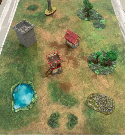 Traveler's Road | Neoprene Battle Mat with Bag | Baron of Dice