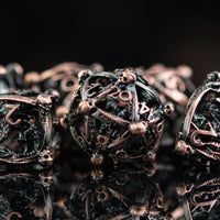 Draco Immortui Hollow Metal Dice Set - Bronze