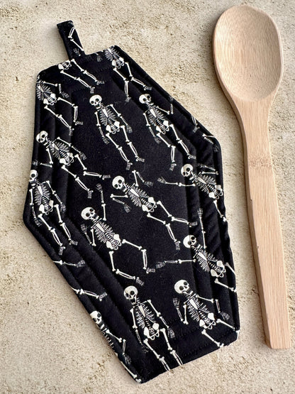 Coffin Pot Holder - Skeletons