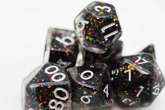 Witch's Cauldron RPG Dice Set | 7-Piece Polyhedral Dice for TTRPGs