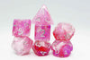 Flushed Frost RPG Dice Set | 7-Piece Polyhedral Dice for TTRPGs