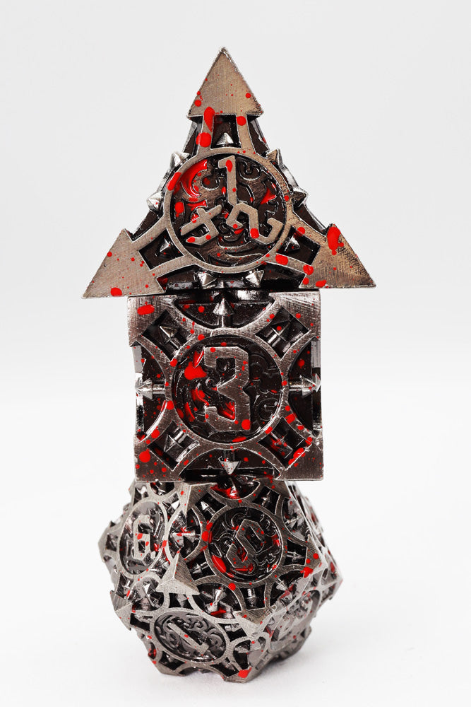 Quiver of Arrows: Vampiric Arrow - Metal RPG Dice Set