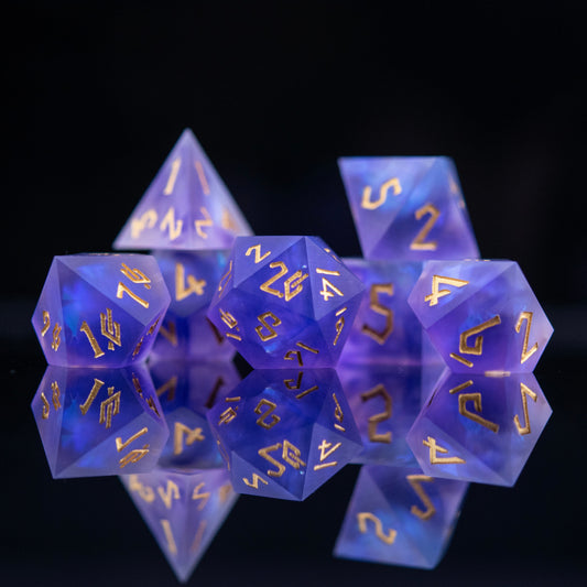 Mystic Divination Sharp-Edged Resin Dice Set