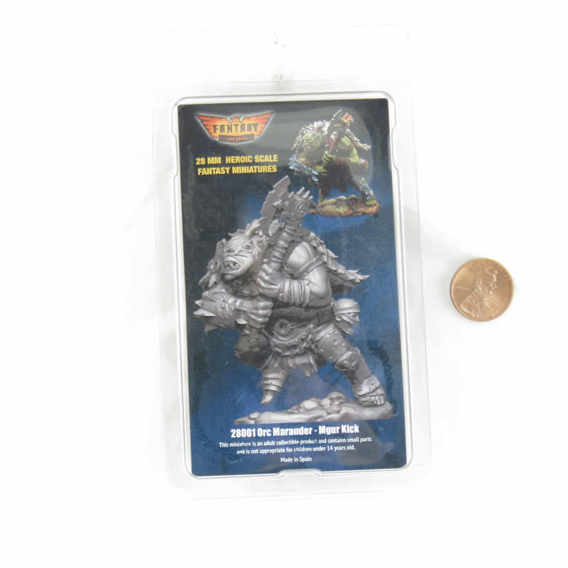 FLM28001 Orc Mgur Kick Figure Kit 28mm Heroic Scale Miniature Unpainted