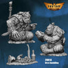 FLM28014 Orcs Gambling Figure Kit 28mm Heroic Scale Miniature Unpainted