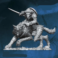 FLM28032 Goblin Warrior on Warg No. 3 Figure Kit 28mm Heroic Scale Miniature Unpainted