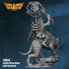 FLM28033 Goblin Standard Bearer on Warg Figure Kit 28mm Heroic Scale Miniature Unpainted