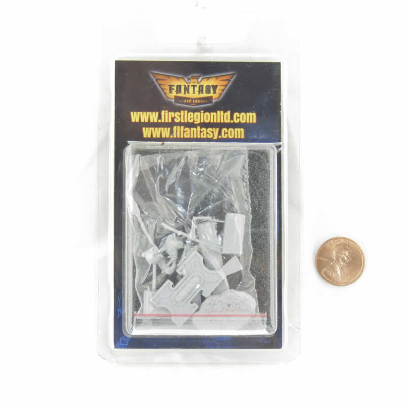 FLM28044 Skeleton Warrior with Shield Figure Kit 28mm Heroic Scale Miniature Unpainted
