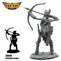 FLM28049 Skeleton Archer Figure Kit 28mm Heroic Scale Miniature Unpainted