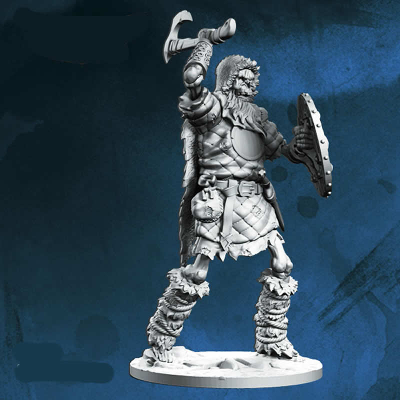 FLM28051 Skeleton Warrior Figure Kit 28mm Heroic Scale Miniature Unpainted