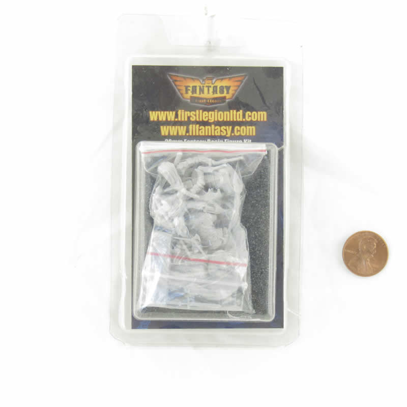 FLM28053 Mounted Skeleton Figure Kit 28mm Heroic Scale Miniature Unpainted