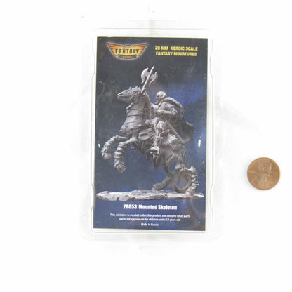 FLM28053 Mounted Skeleton Figure Kit 28mm Heroic Scale Miniature Unpainted