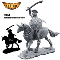 FLM28054 Mounted Skeleton Figure Kit 28mm Heroic Scale Miniature Unpainted