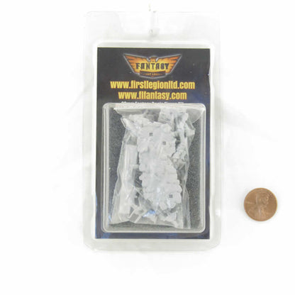 FLM28055 Mounted Skeleton Standard Bearer Figure Kit 28mm Heroic Scale Miniature Unpainted